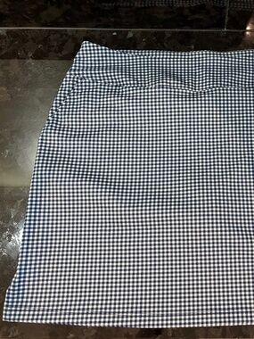 Vineyard Vines Performance Gingham Athletic Golf Tennis Skort Navy White Size M